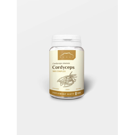 Cordyceps 100 kapsułek x 500 mg - maczużnik - 100