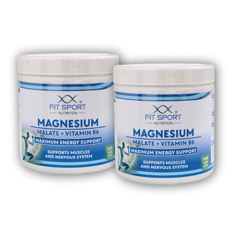 2x młoczan magnezu + witamina B6 360 kapsuły warzywne - Energy Magnesium