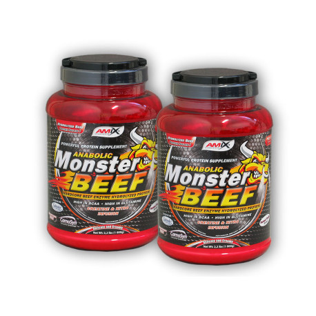 2x Anabolic Monster BEEF, 90% białka 1000g – czekolada
