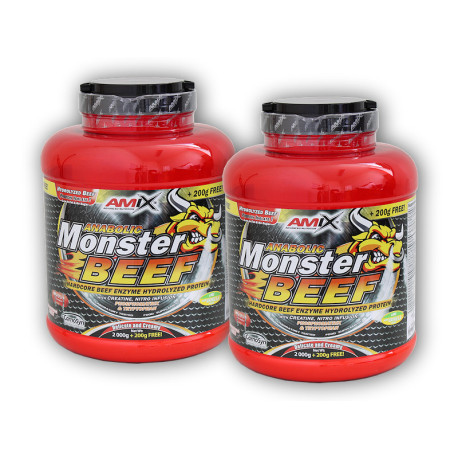 2x Anabolic Monster BEEF 90% białka 2200g - wanilia lime
