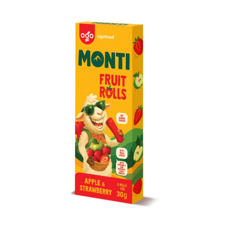 MONTI Fruit Tube Jabłko i Truskawka - 24x30g