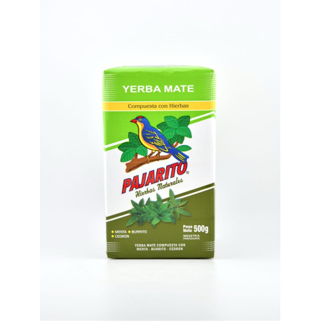 Yerba Mate Pajarito Mięta, Cedron i Burrito - 500g