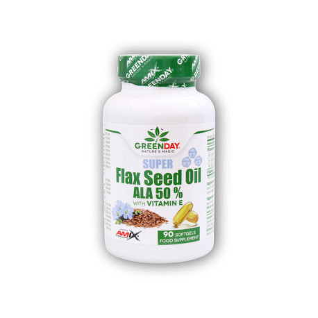 SUPER Olej Lniany ALA 50% 1000mg 90 softżeli