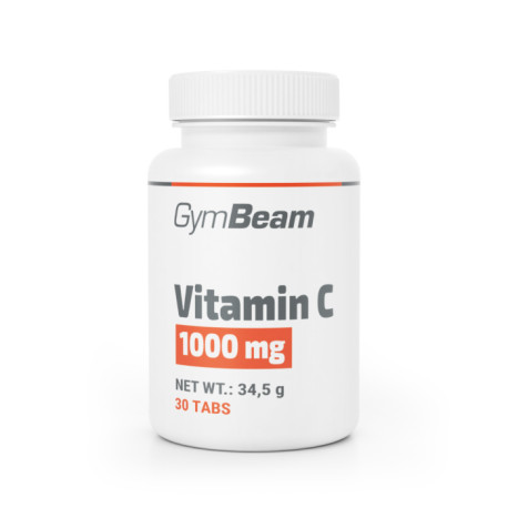 Witamina C 1000 mg - GymBeam - bez smaku - 30 tablet.
