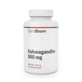 Ashwagandha 500 mg - GymBeam - bez smaku - 90 saszetek.