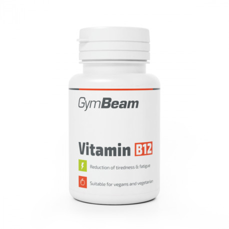 Witamina B12 (kobalamina) - GymBeam - bez smaku - 90 tablet.
