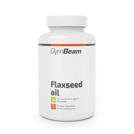 Olej lniany - GymBeam - 90 saszetek.