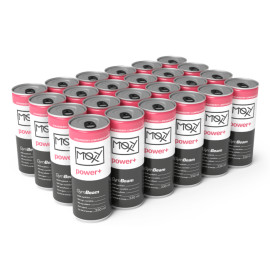 MOXY power+ Napój Energetyczny 330 ml - GymBeam - Truskawkowa lemoniada