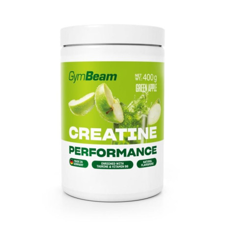 Kreatyna Monohydrat+ - GymBeam - Zielone jabłko - 400 g