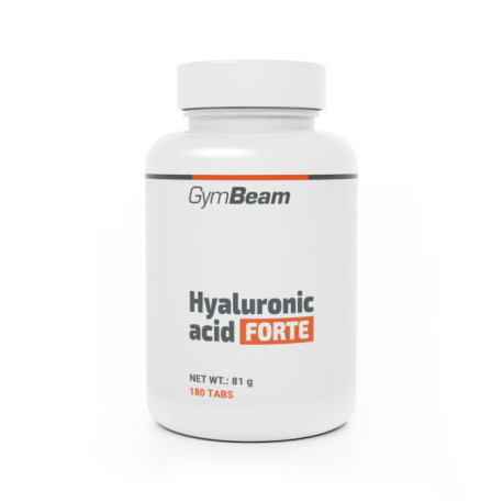 Kwas hialuronowy Forte - GymBeam - bez smaku - 180 tablet.