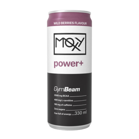 MOXY power+ Energy Drink 330 ml - GymBeam - leśne owoce