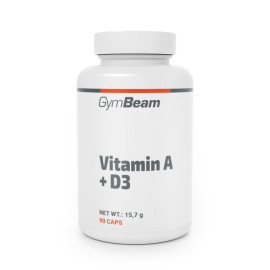Witamina A + D3 - GymBeam - 90 saszetek.