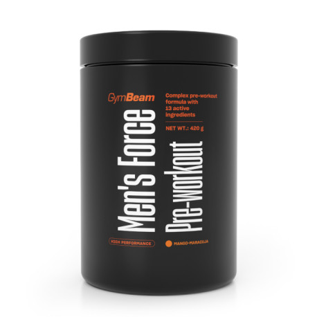 Męski Force Pre-Workout - GymBeam - Marakują, Mango - 420 g