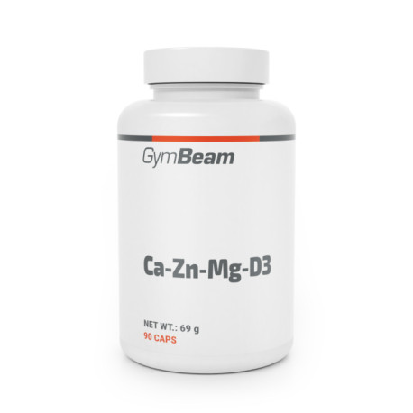 Wapń-cynk-magnez-witamina D3 - GymBeam - 90 saszetek