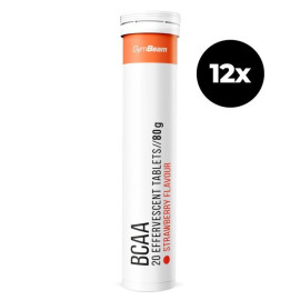 Sparkling BCAA - GymBeam - Truskawka - 12 x 20 tabletek