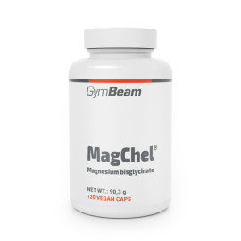 Bisglicynian magnezu (MagChel®) - GymBeam - 120 woreczek