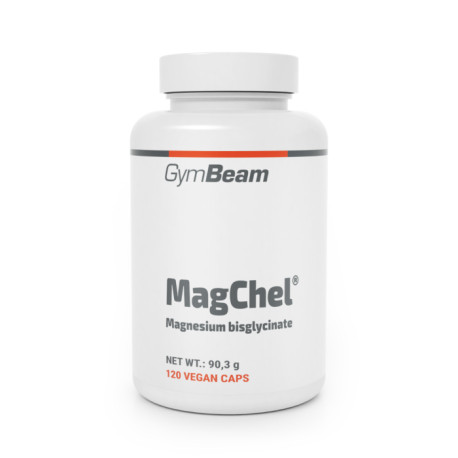 Bisglicynian magnezu (MagChel®) - GymBeam - 120 woreczek