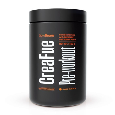CreaFue Pre-workout - GymBeam - marakuja mango - 450 g