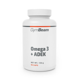 Omega 3 + ADEK - GymBeam - kapsułki 90