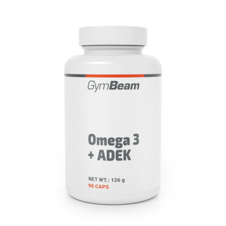 Omega 3 + ADEK - GymBeam - kapsułki 90