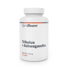 Tribulus + Ashwagandha - GymBeam - 90 kapsułek.