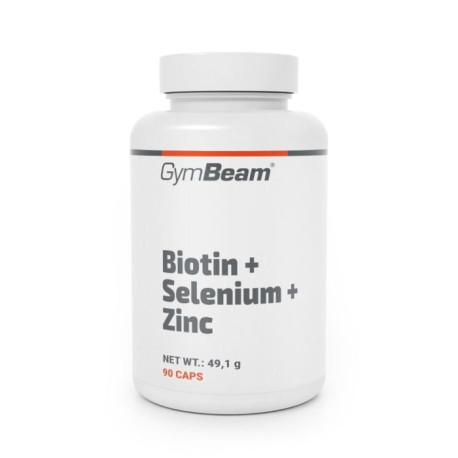 Biotyna + Selen + cynk - GymBeam - 90 kapsułek.