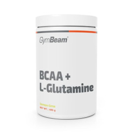 BCAA + L-glutamina – GymBeam - Lemon Lime - 480 g