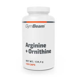 Arginyna + Ornityna - GymBeam - 120 woreczek
