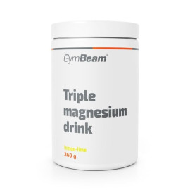 Potrójny napój magnezowy - GymBeam - Lemon Lime - 360 g