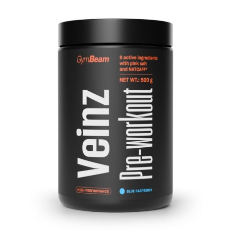 Veinz Pre-workout - GymBeam - Blue Raspberry - 500 g