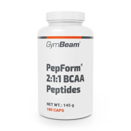 Peptydy PepForm® 2:1:1 BCAA - GymBeam - kapsułki 180.