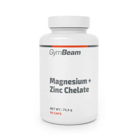 Magnez + chelatan cynkowy - GymBeam - 90 saszetek.