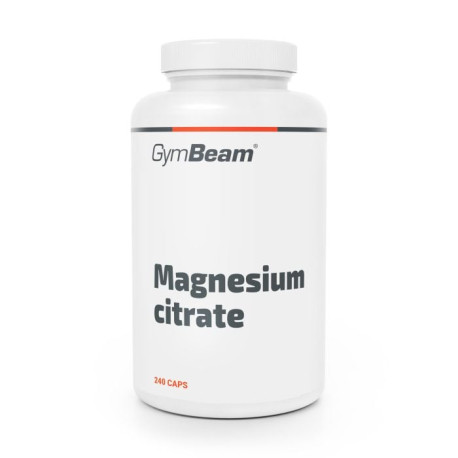 Kapsułki z cytrynianem magnezu - GymBeam - 240 saszetek