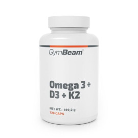 Omega 3 + witamina D3 + K2 - GymBeam - 120 saszetek.