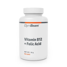 Witamina B12 + kwas foliowy - GymBeam - 90 saszetek