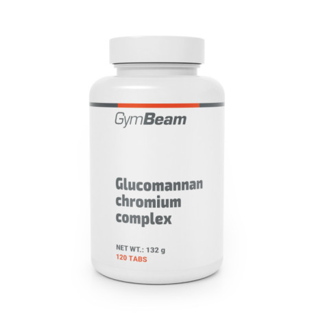 Kompleks glukomanan i chrom - GymBeam - 144 g - 120 tablet.