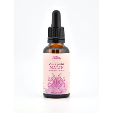 Olej z pestek malin organiczny Sana Ritualis - 30 ml