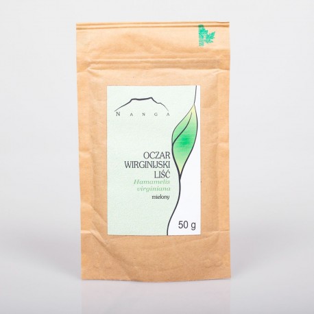 Liść oczaru wirginijskiego - Hamamelis virginiana - 50g mielony