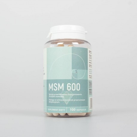 MSM z witaminą C 100 kapsułek x 600 mg