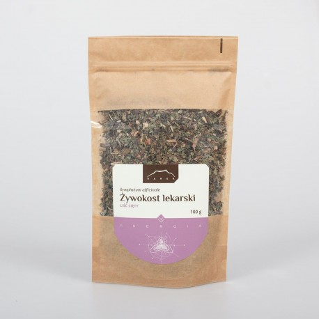 Liść żywokostu lekarskiego - Symphytum officinale - 100g Posiekany