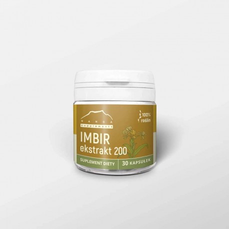 Ekstrakt z imbiru (30 kapsułek x 200mg) - Zingiber officinalis