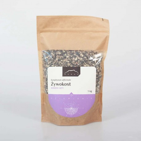 Korzeń żywokostu lekarskiego - Symphytum officinale - 1kg Siekane