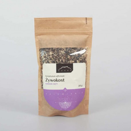 Korzeń żywokostu lekarskiego - Symphytum officinale - 250g Posiekany