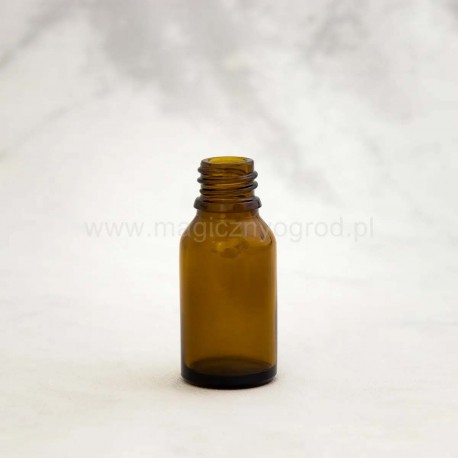 Butelka szklana brązowa - 15ml, średnica wewnętrzna 18 mm