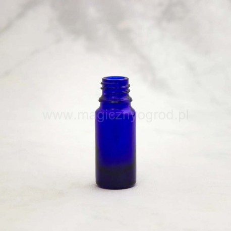 Butelka szklana niebieska - 10ml, średnica wewnętrzna 18 mm