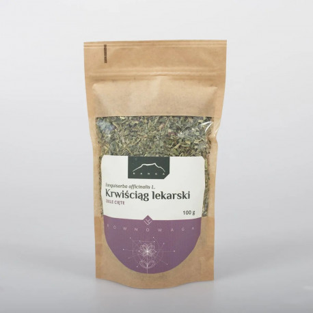 Ziele ochotki lekarskiej - Sanguisorba officinalis - 100g posiekane