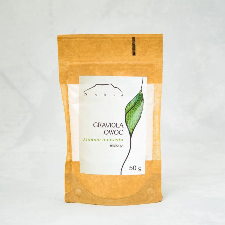 Graviola suszone owoce - Annona muricata - 50g - mielone