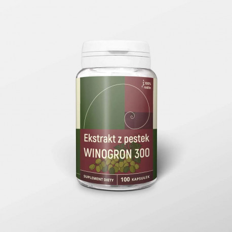 Ekstrakt z pestek winogron 300mg - Vitis vinifera - 100 kapsułek
