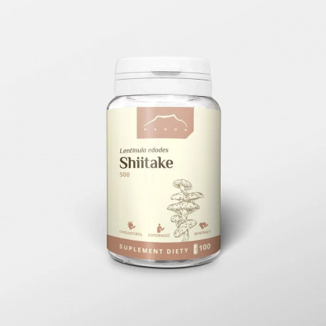 Ekstrakt z shiitake 100 kapsułek x 500 mg - Lentinula edodes