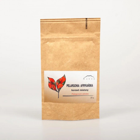 Geranium korzeń afrykański - 25g mielony - Pelargonium sidoides